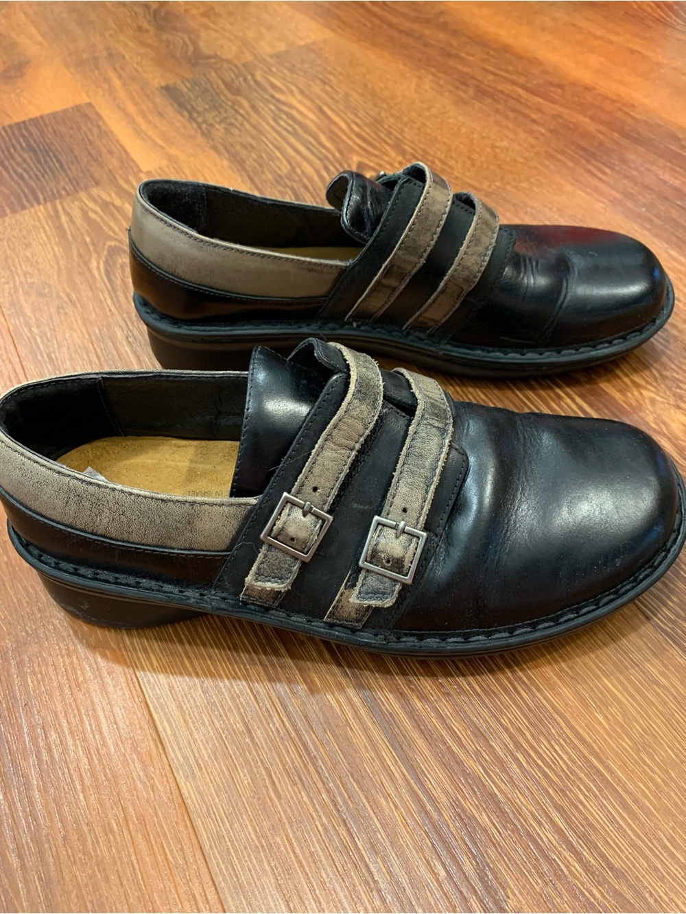 NAOT Celesta Loafer Slip-On Comfort Shoe Women's 7 Black Brown Dark Academia - Picture 3 of 9